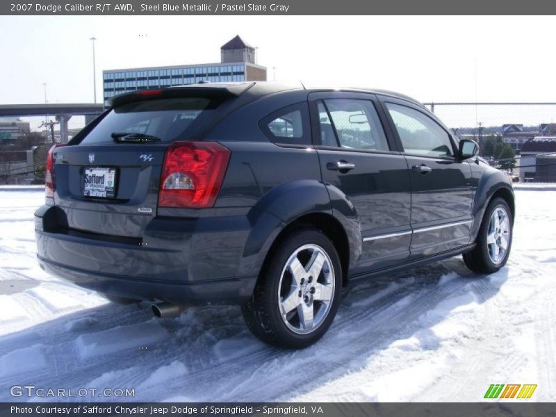 Steel Blue Metallic / Pastel Slate Gray 2007 Dodge Caliber R/T AWD