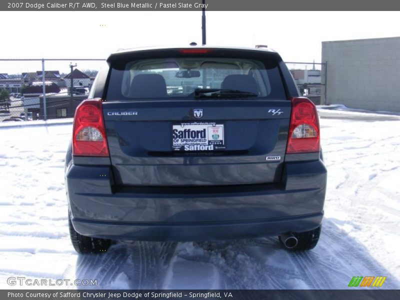 Steel Blue Metallic / Pastel Slate Gray 2007 Dodge Caliber R/T AWD