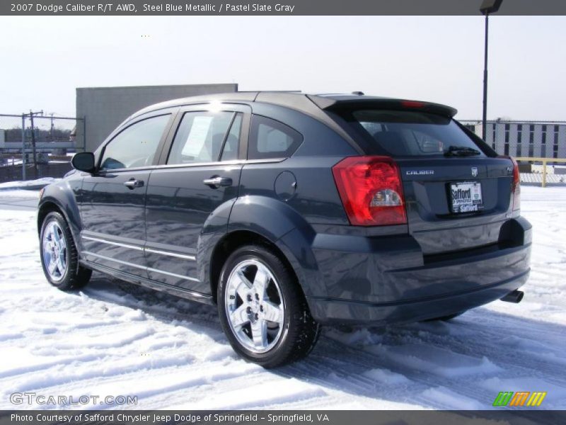 Steel Blue Metallic / Pastel Slate Gray 2007 Dodge Caliber R/T AWD