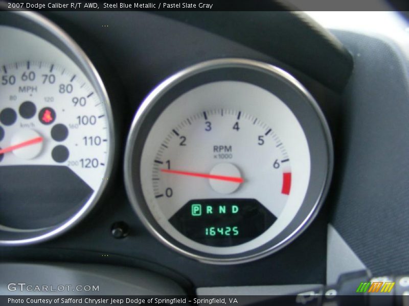 Steel Blue Metallic / Pastel Slate Gray 2007 Dodge Caliber R/T AWD