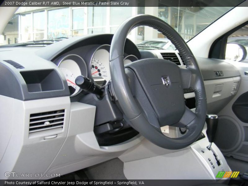 Steel Blue Metallic / Pastel Slate Gray 2007 Dodge Caliber R/T AWD