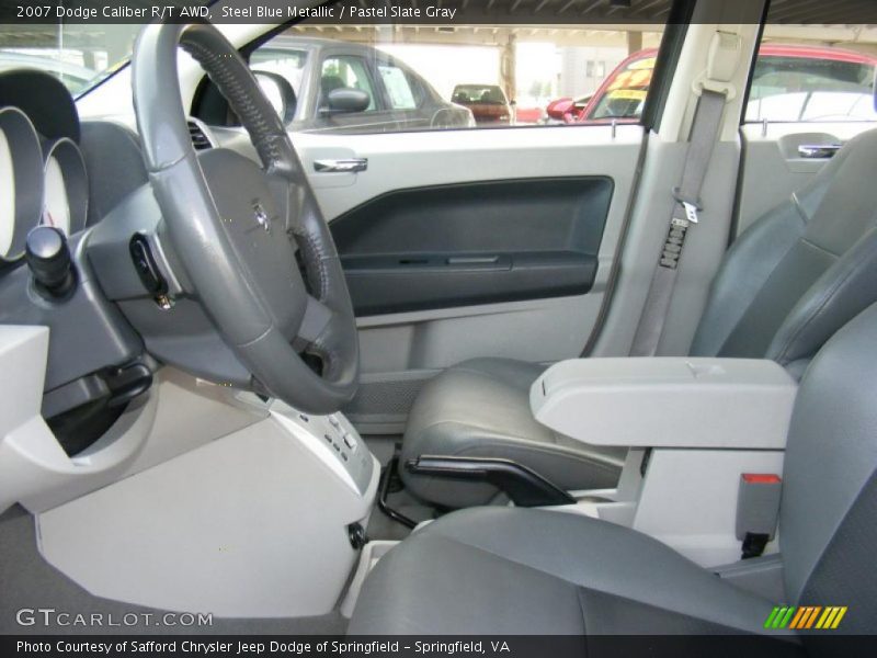 Steel Blue Metallic / Pastel Slate Gray 2007 Dodge Caliber R/T AWD
