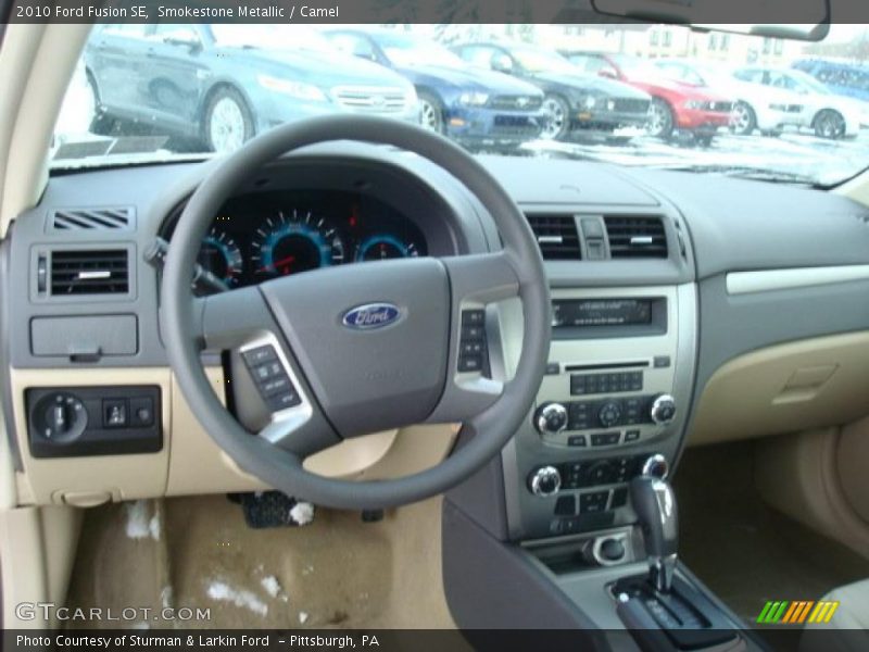 Smokestone Metallic / Camel 2010 Ford Fusion SE