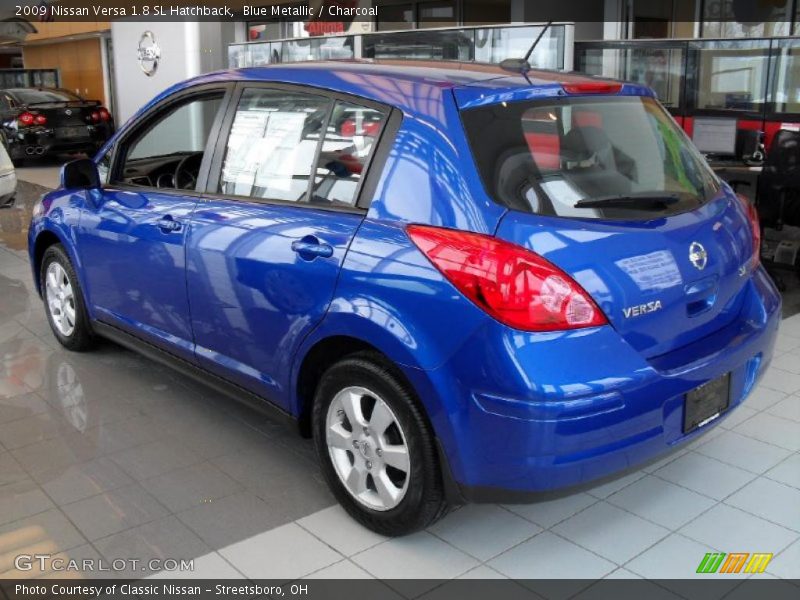 Blue Metallic / Charcoal 2009 Nissan Versa 1.8 SL Hatchback