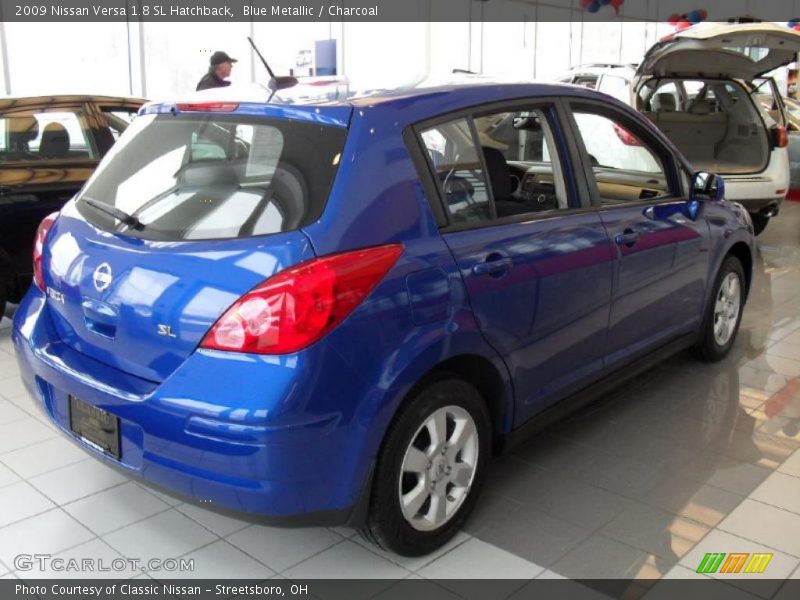 Blue Metallic / Charcoal 2009 Nissan Versa 1.8 SL Hatchback