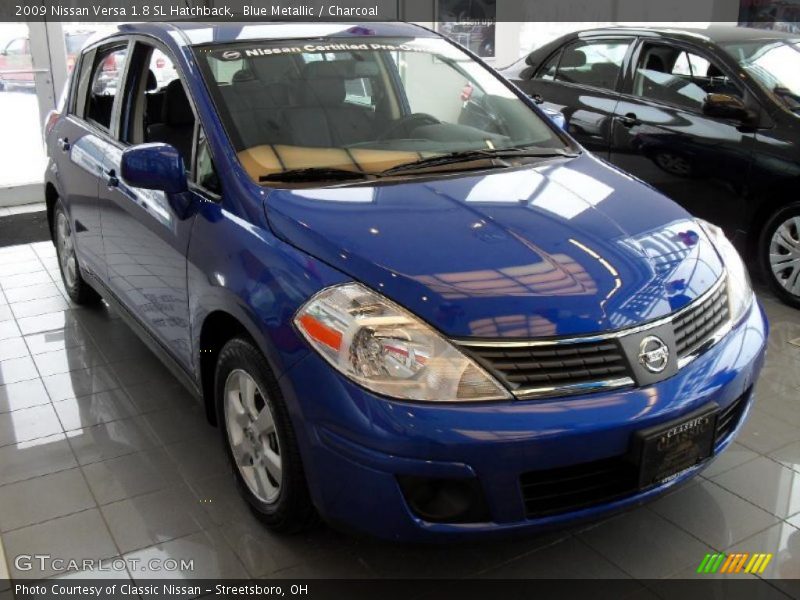 Blue Metallic / Charcoal 2009 Nissan Versa 1.8 SL Hatchback