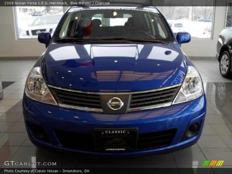 Blue Metallic / Charcoal 2009 Nissan Versa 1.8 SL Hatchback