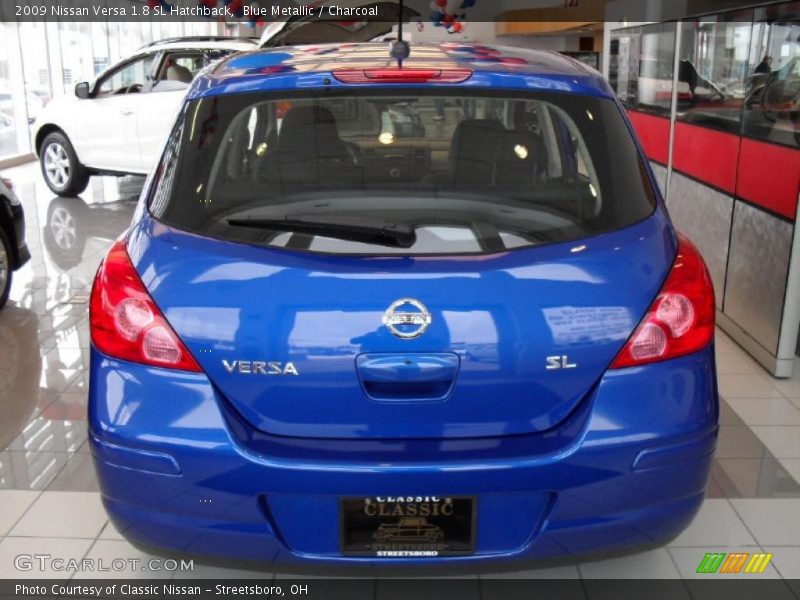Blue Metallic / Charcoal 2009 Nissan Versa 1.8 SL Hatchback