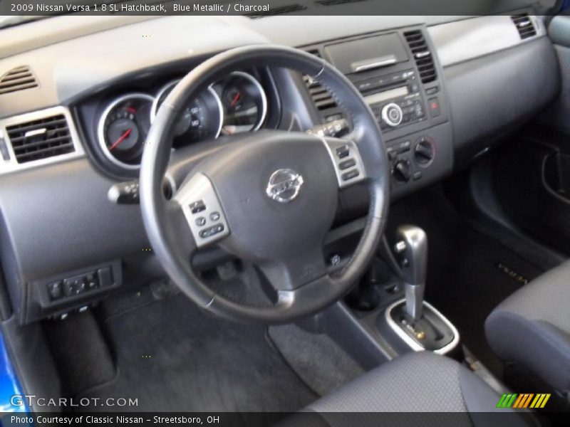 Blue Metallic / Charcoal 2009 Nissan Versa 1.8 SL Hatchback