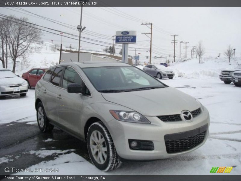 True Silver Metallic / Black 2007 Mazda CX-7 Sport