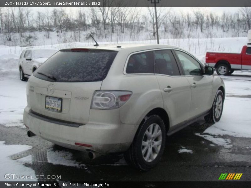 True Silver Metallic / Black 2007 Mazda CX-7 Sport