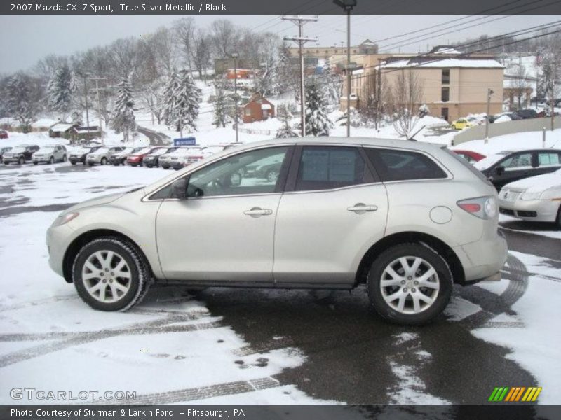 True Silver Metallic / Black 2007 Mazda CX-7 Sport