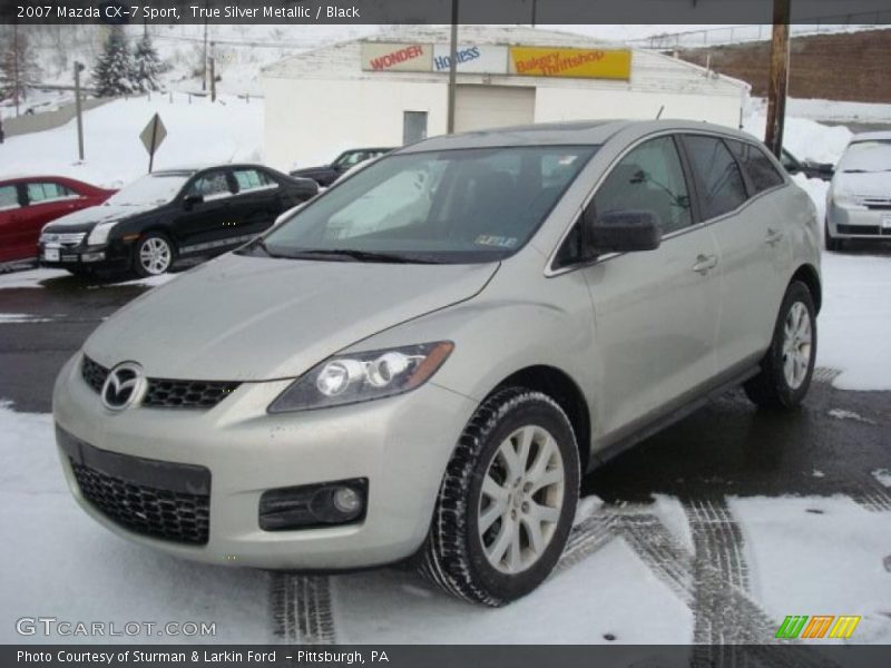 True Silver Metallic / Black 2007 Mazda CX-7 Sport
