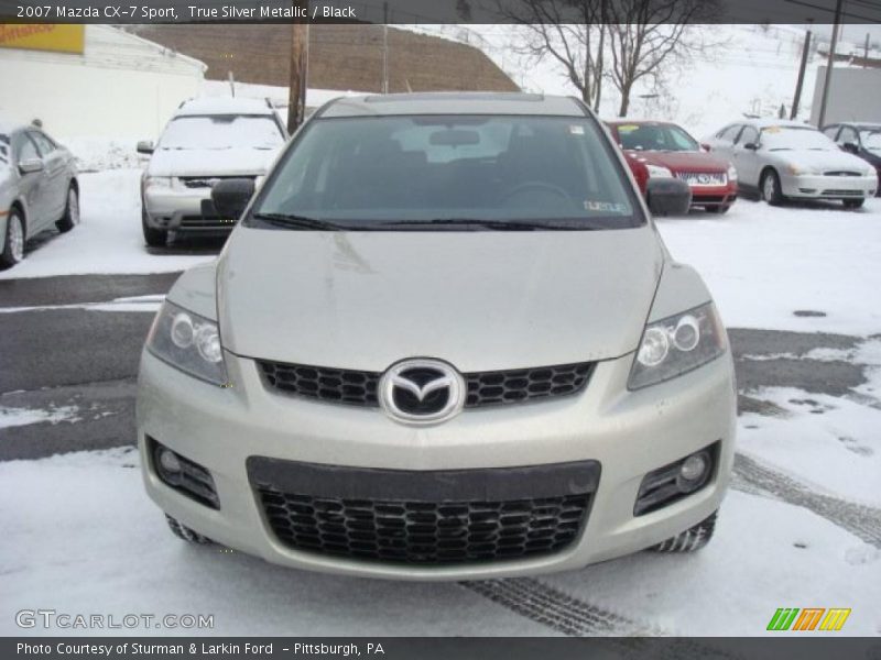 True Silver Metallic / Black 2007 Mazda CX-7 Sport