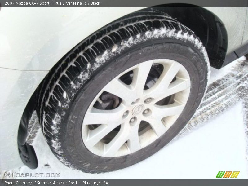 True Silver Metallic / Black 2007 Mazda CX-7 Sport