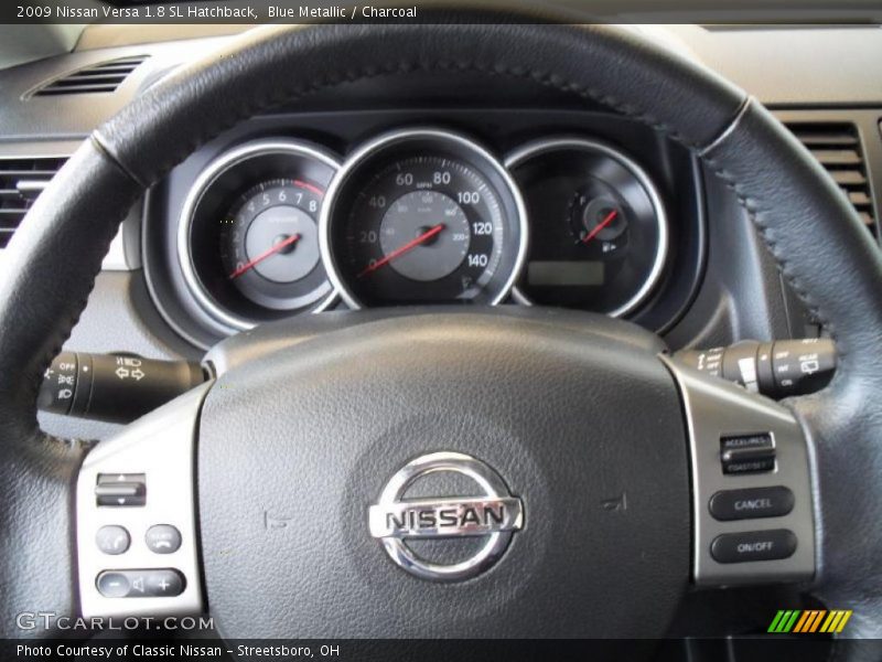 Blue Metallic / Charcoal 2009 Nissan Versa 1.8 SL Hatchback