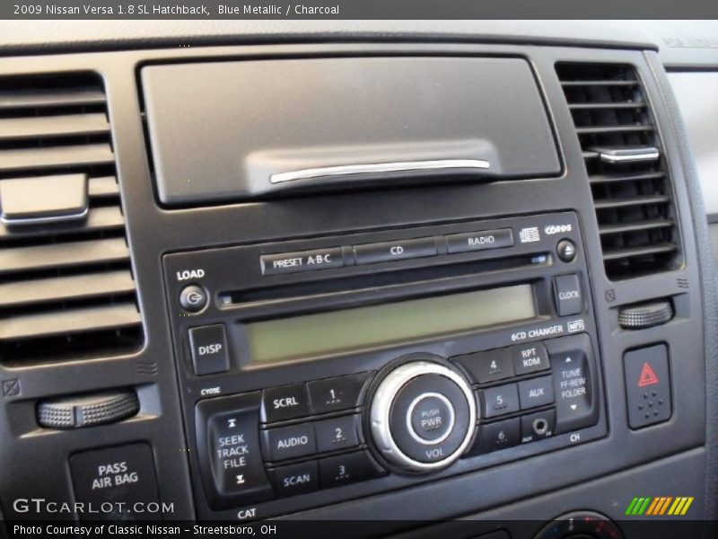 Blue Metallic / Charcoal 2009 Nissan Versa 1.8 SL Hatchback