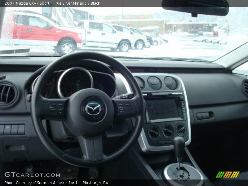 True Silver Metallic / Black 2007 Mazda CX-7 Sport