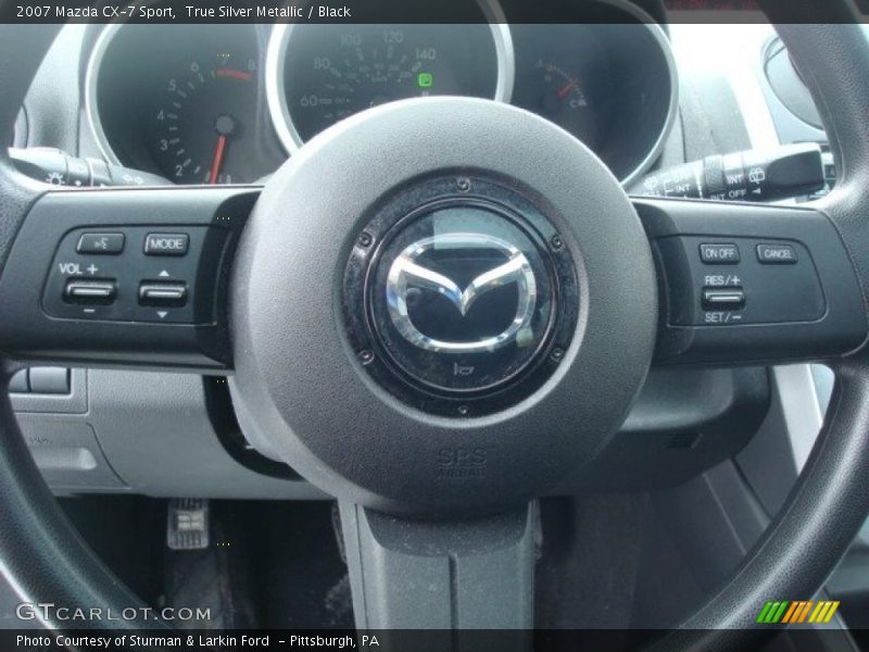True Silver Metallic / Black 2007 Mazda CX-7 Sport