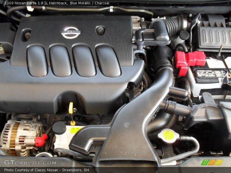 Blue Metallic / Charcoal 2009 Nissan Versa 1.8 SL Hatchback