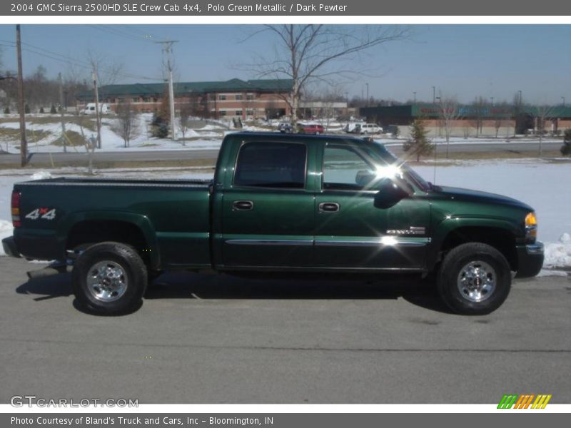 Polo Green Metallic / Dark Pewter 2004 GMC Sierra 2500HD SLE Crew Cab 4x4