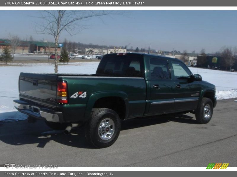 Polo Green Metallic / Dark Pewter 2004 GMC Sierra 2500HD SLE Crew Cab 4x4