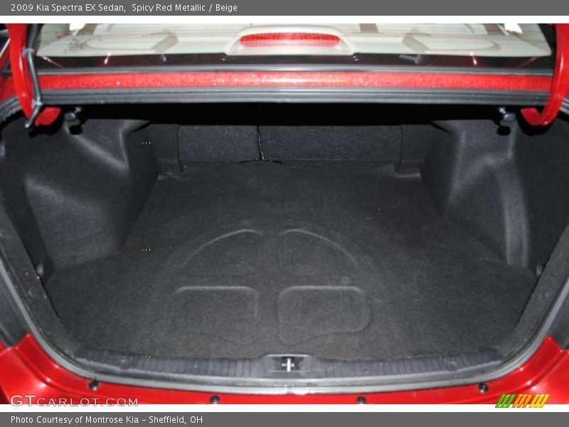 Spicy Red Metallic / Beige 2009 Kia Spectra EX Sedan