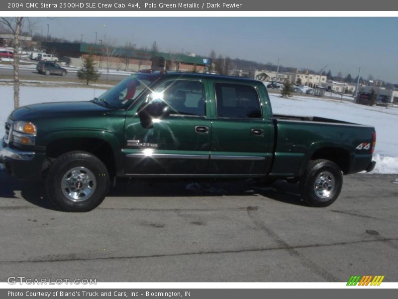 Polo Green Metallic / Dark Pewter 2004 GMC Sierra 2500HD SLE Crew Cab 4x4