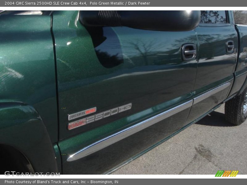Polo Green Metallic / Dark Pewter 2004 GMC Sierra 2500HD SLE Crew Cab 4x4