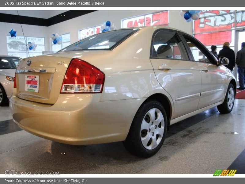 Sand Beige Metallic / Beige 2009 Kia Spectra EX Sedan
