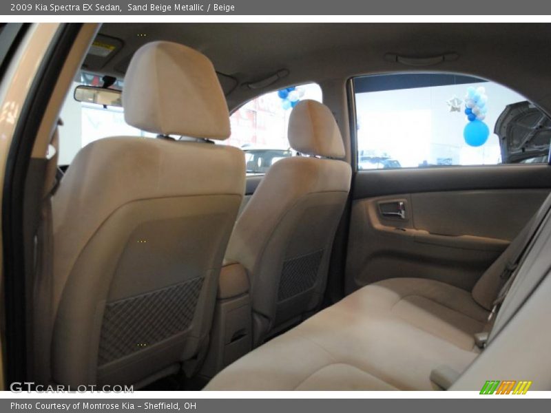 Sand Beige Metallic / Beige 2009 Kia Spectra EX Sedan