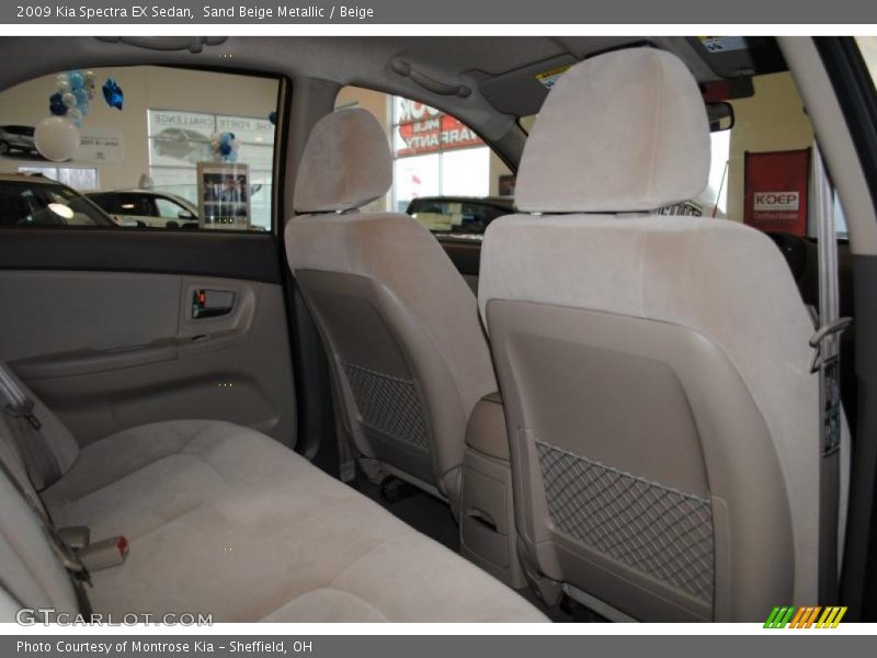 Sand Beige Metallic / Beige 2009 Kia Spectra EX Sedan