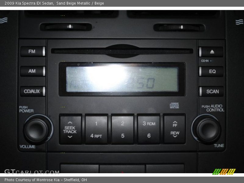 Sand Beige Metallic / Beige 2009 Kia Spectra EX Sedan