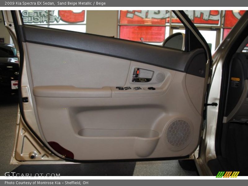 Sand Beige Metallic / Beige 2009 Kia Spectra EX Sedan
