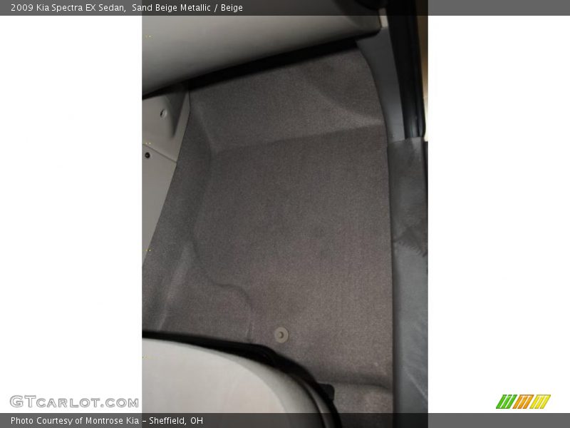 Sand Beige Metallic / Beige 2009 Kia Spectra EX Sedan