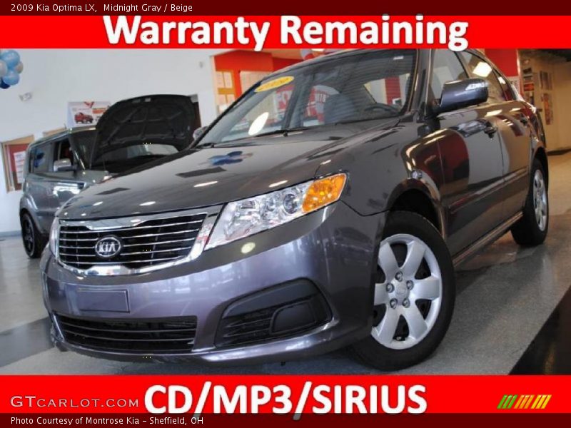 Midnight Gray / Beige 2009 Kia Optima LX