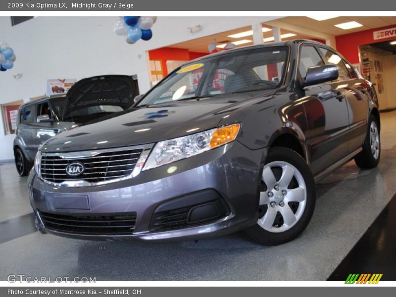 Midnight Gray / Beige 2009 Kia Optima LX