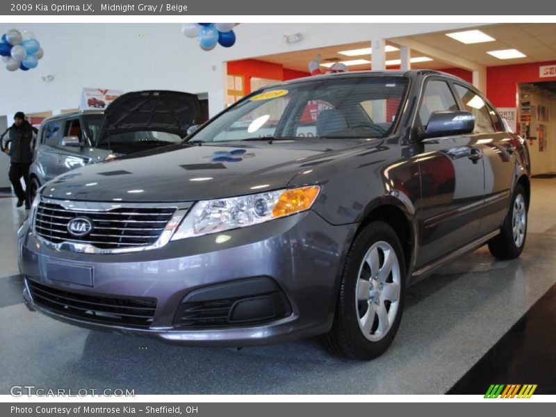 Midnight Gray / Beige 2009 Kia Optima LX