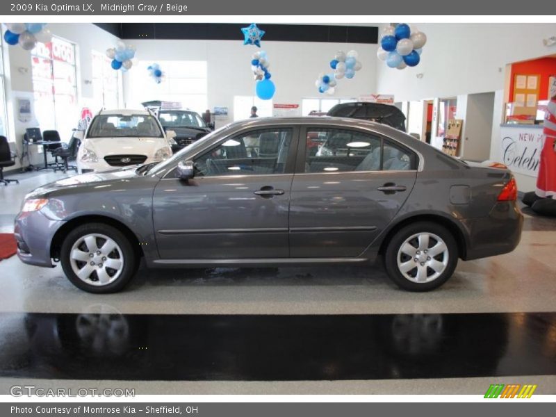 Midnight Gray / Beige 2009 Kia Optima LX