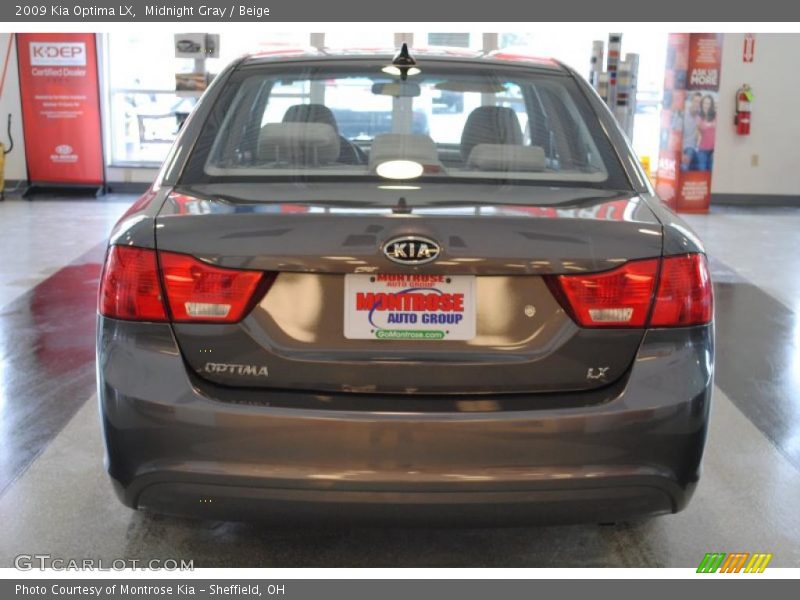 Midnight Gray / Beige 2009 Kia Optima LX