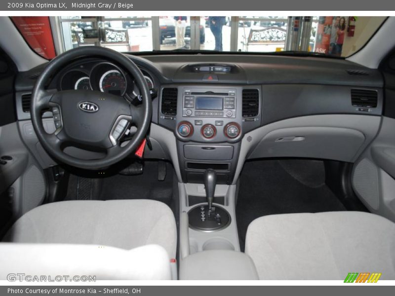 Midnight Gray / Beige 2009 Kia Optima LX