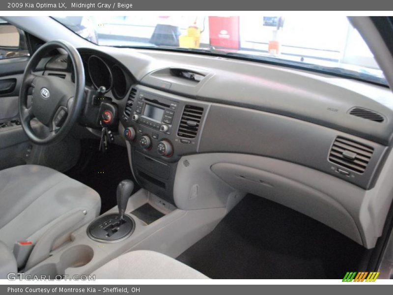 Midnight Gray / Beige 2009 Kia Optima LX