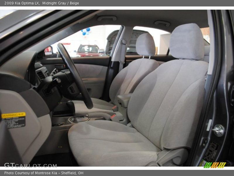 Midnight Gray / Beige 2009 Kia Optima LX