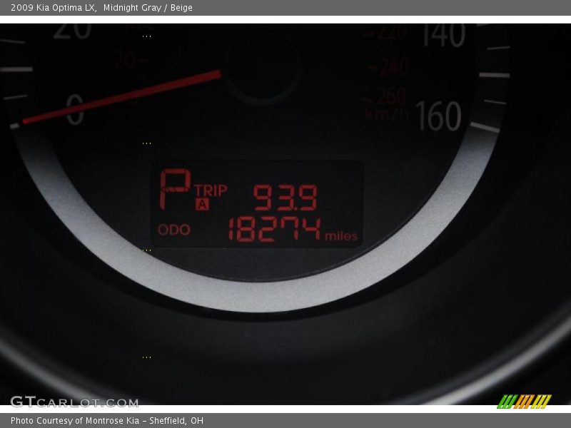 Midnight Gray / Beige 2009 Kia Optima LX