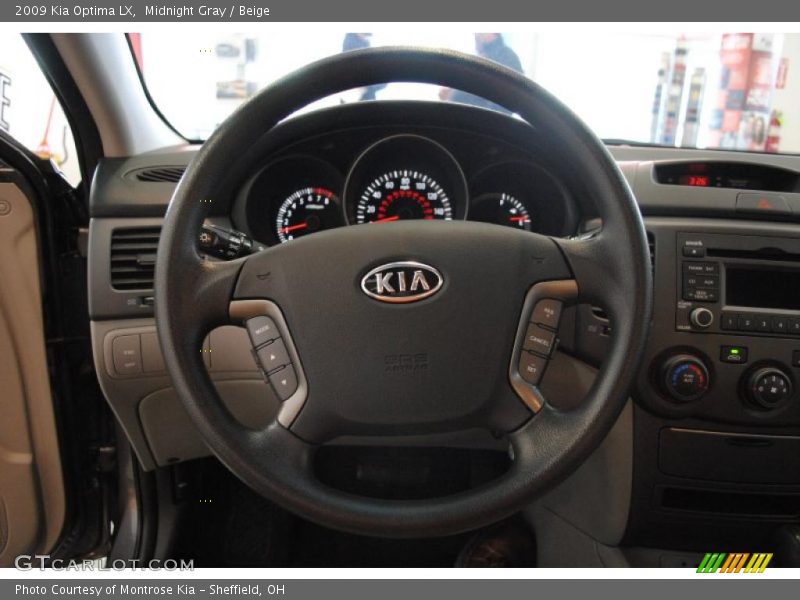 Midnight Gray / Beige 2009 Kia Optima LX