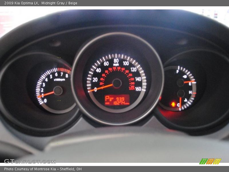 Midnight Gray / Beige 2009 Kia Optima LX