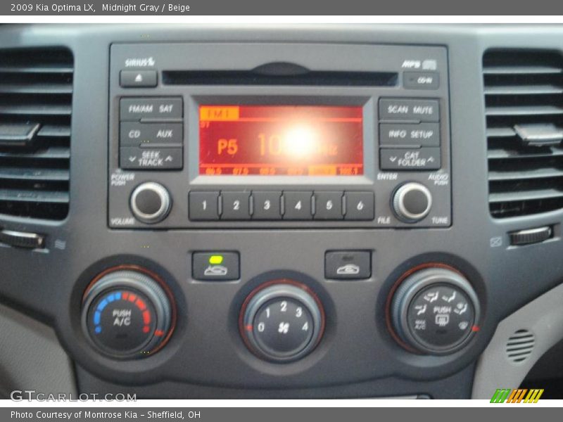 Midnight Gray / Beige 2009 Kia Optima LX