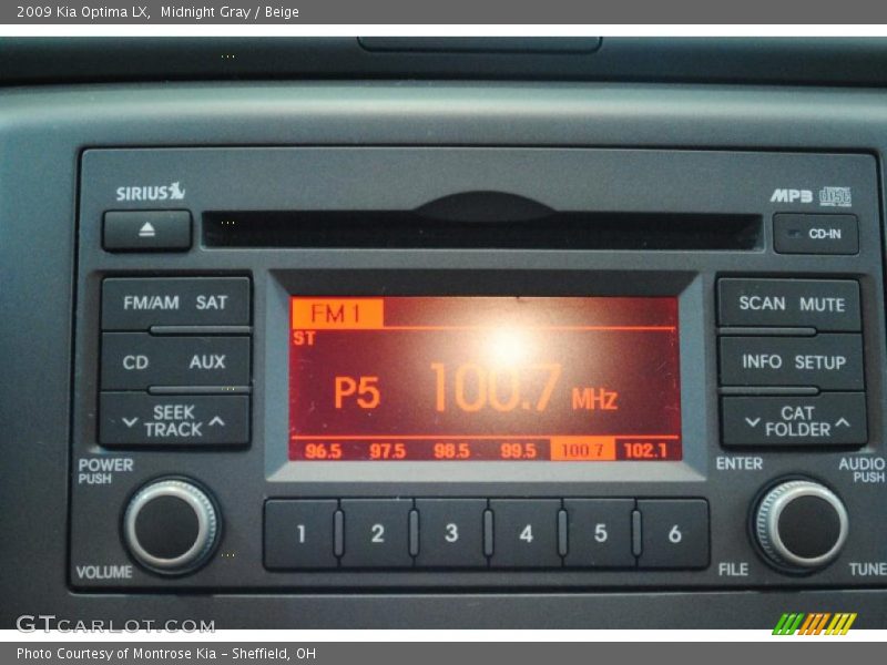 Midnight Gray / Beige 2009 Kia Optima LX