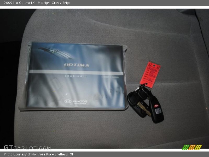 Midnight Gray / Beige 2009 Kia Optima LX