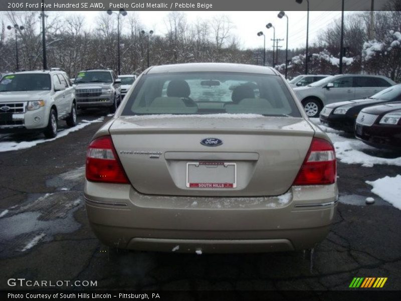 Pueblo Gold Metallic / Pebble Beige 2006 Ford Five Hundred SE AWD